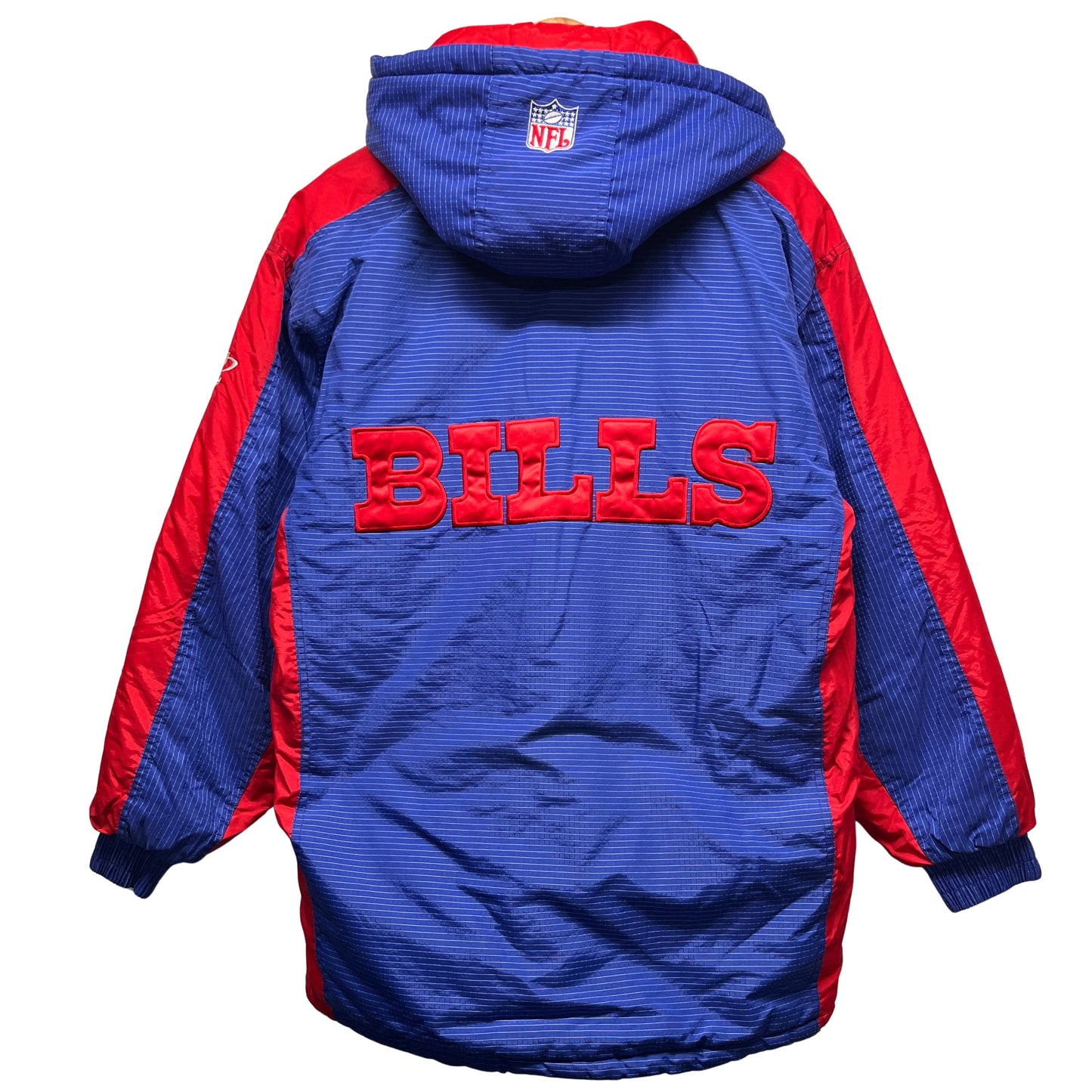 Vintage Buffalo Bills Logo Athletic Parka Puffer Jacket Medium-Large