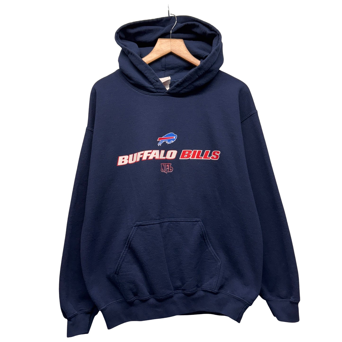 Vintage Buffalo Bills Y2K Hoodie Sweatshirt Medium