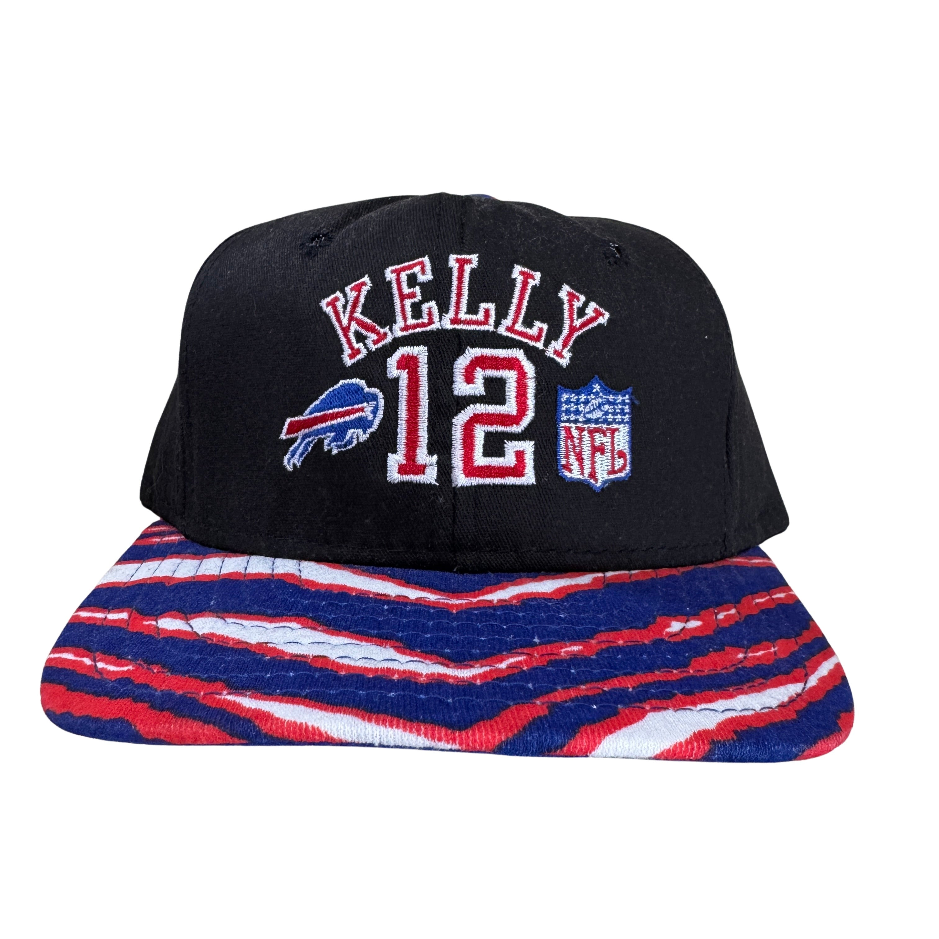 Vintage Buffalo Bills #12 Kelly Zubaz Snapback Hat