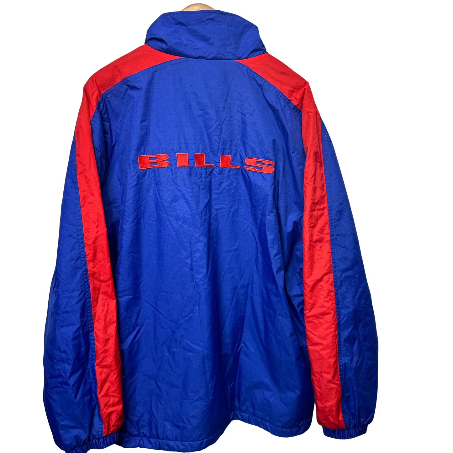 Vintage Buffalo Bills 1/4 Zip Fleece Lined Pullover Jacket XL