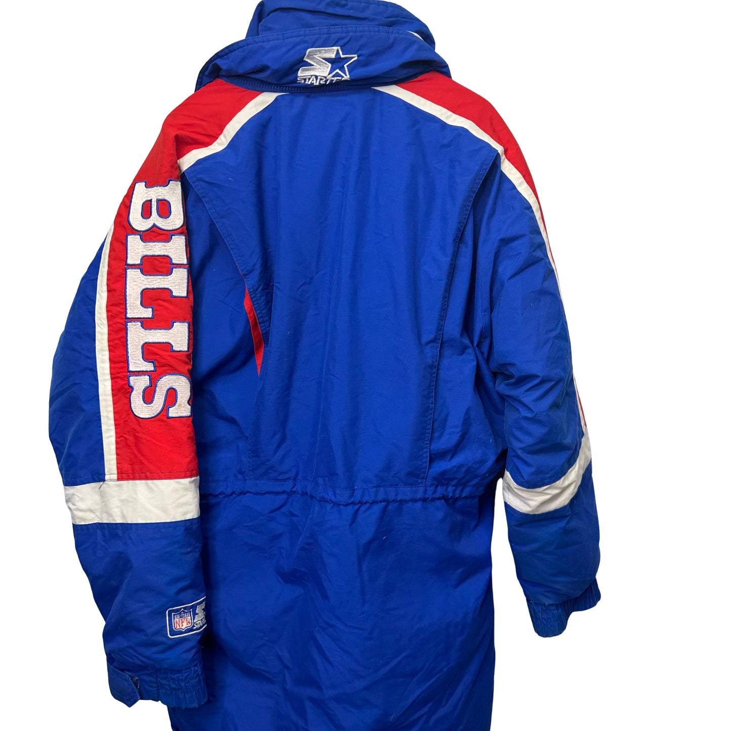 Vintage Buffalo Bills Starter Down Filled Puffer Parka Jacket Large