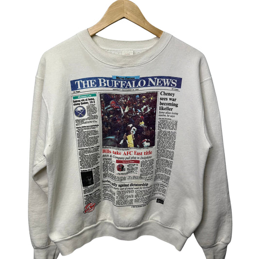 Vintage Buffalo Bills Buffalo News Crewneck Sweatshirt Small