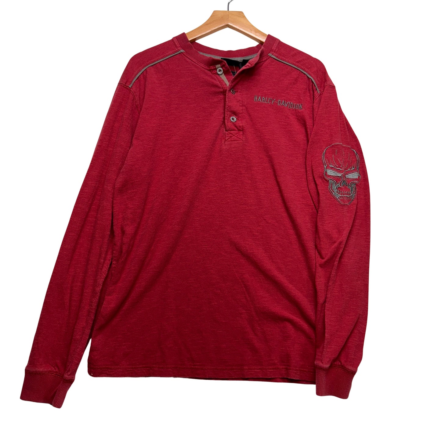 Vintage Y2K Harley Davidson Long Sleeve Shirt Large