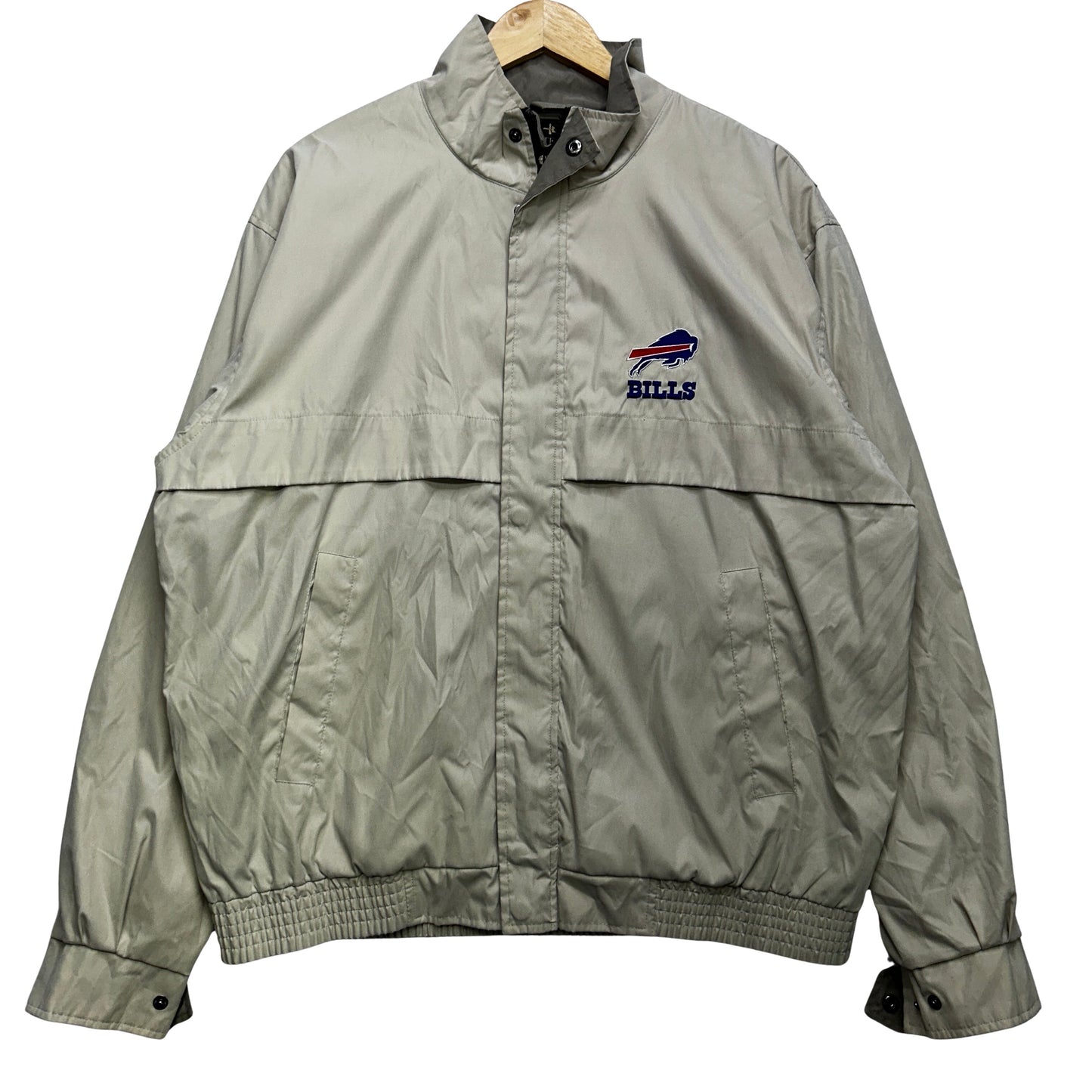 Vintage Buffalo Bills Zip Up Windbreaker Jacket Large