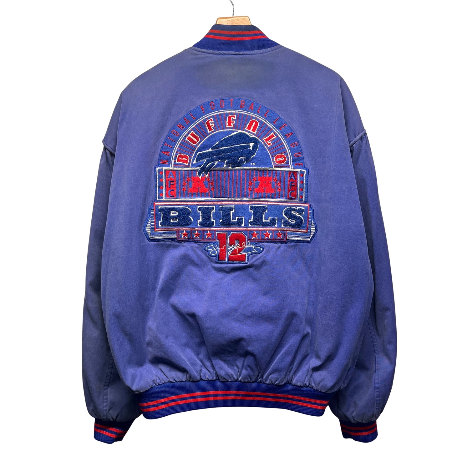 Vintage Buffalo Bills Jim Kelly Bomber Jacket Large