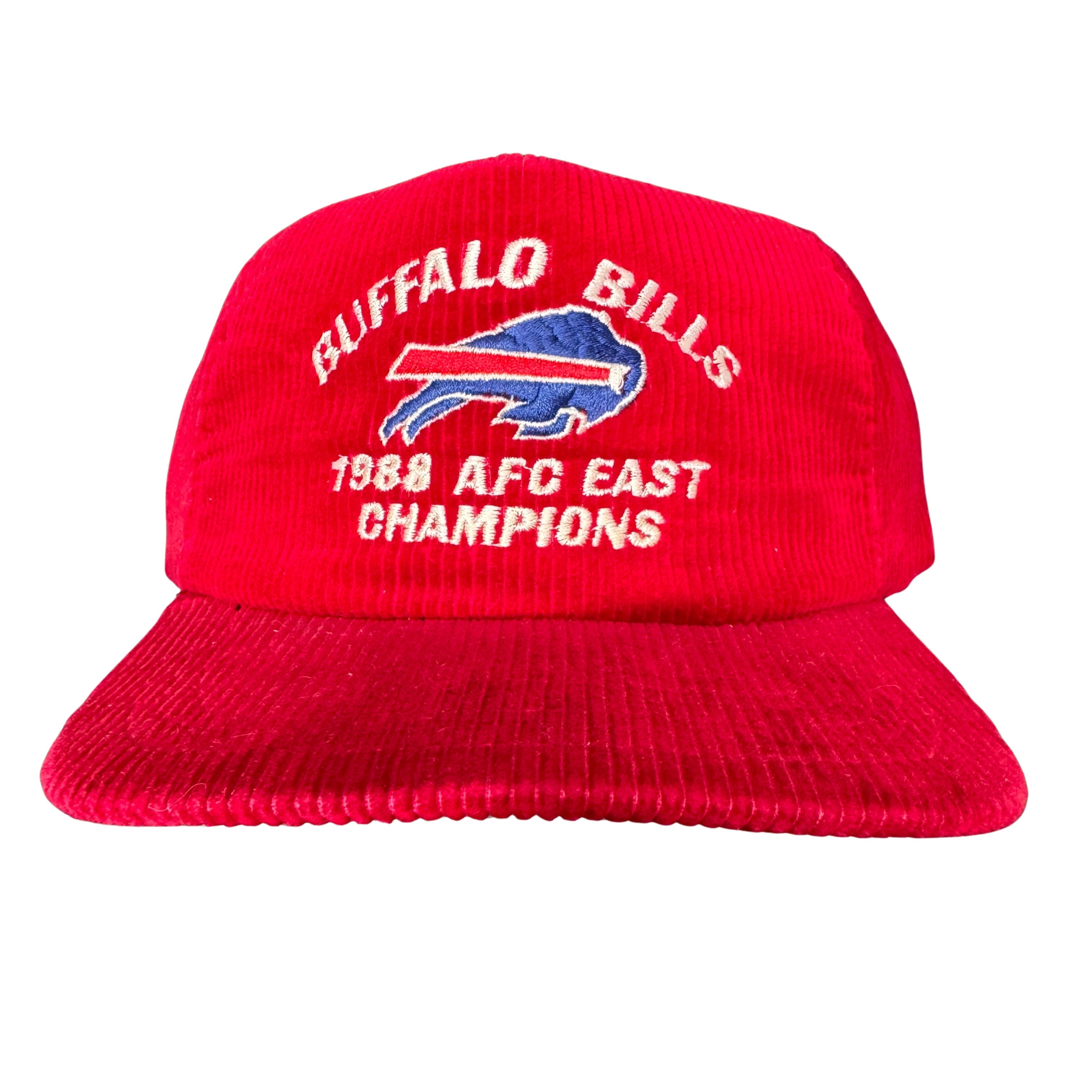 Vintage Buffalo Bills 1988 AFC East Champions Corduroy Snapback Hat
