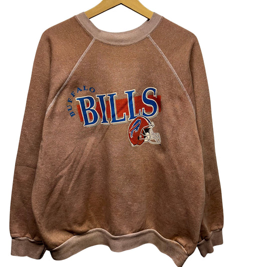 Vintage Buffalo Bills Overdyed Crewneck Sweatshirt XL