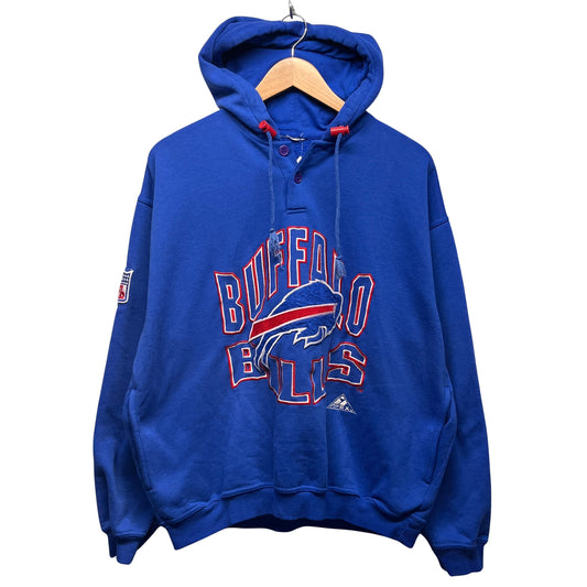 Vintage Buffalo Bills Hoodie Sweatshirt Large