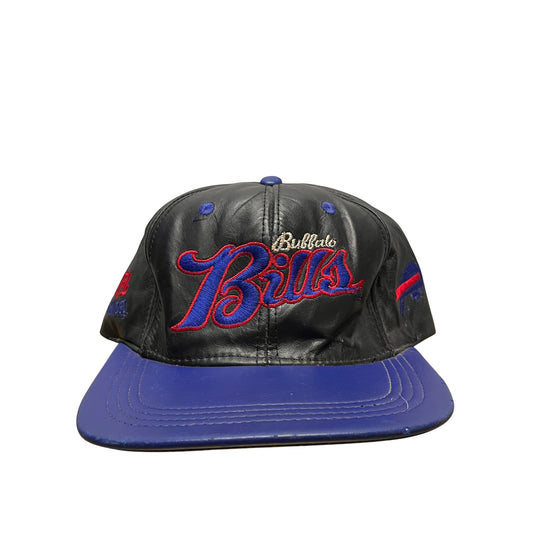 Vintage Buffalo Bills Leather Snapback Hat