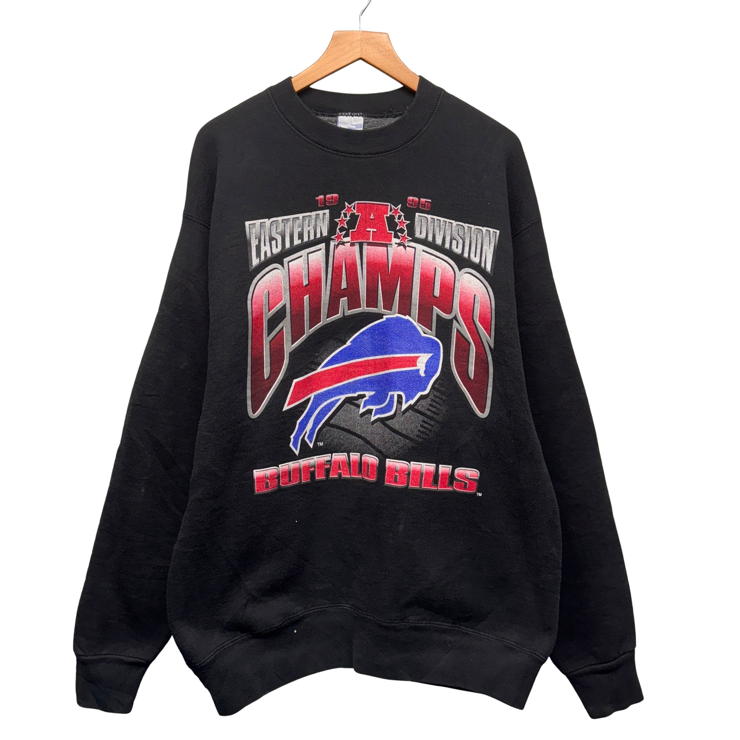 Vintage Buffalo Bills 1995 AFC East Champions Crewneck Sweatshirt Large