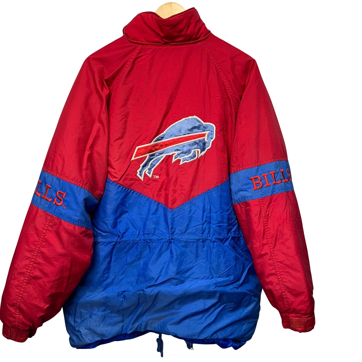 Vintage Buffalo Bills Puffer Parka Jacket Large