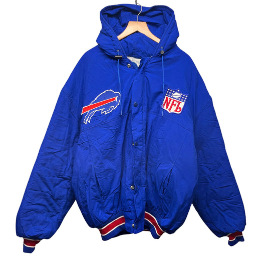 Vintage Buffalo Bills Zip Up Puffer Jacket XL