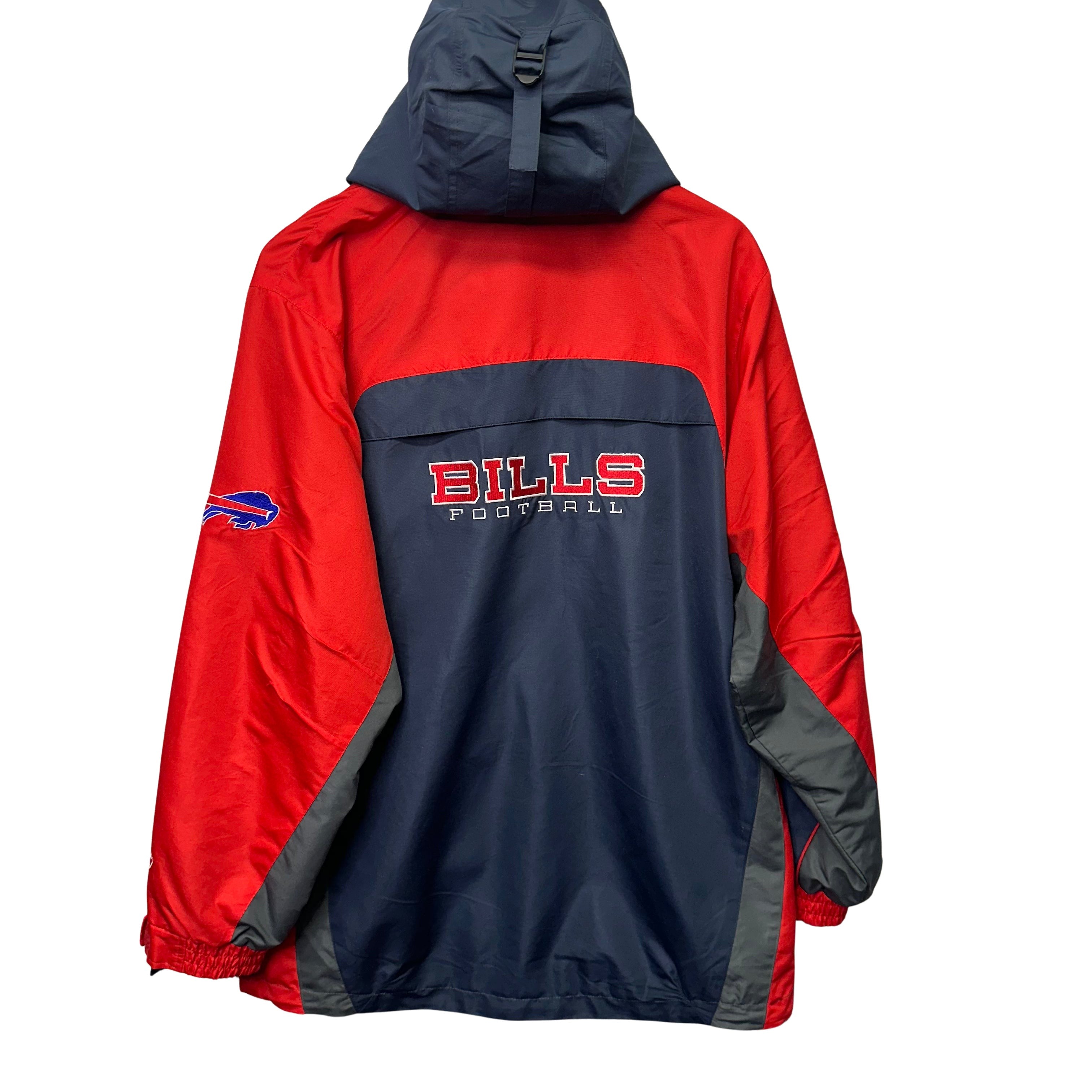 Vintage Buffalo Bills Flack Jacket Windbreaker Jacket Medium