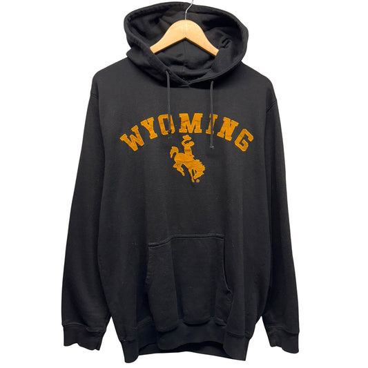 Vintage Wyoming Cowboys Hoodie Sweatshirt XL