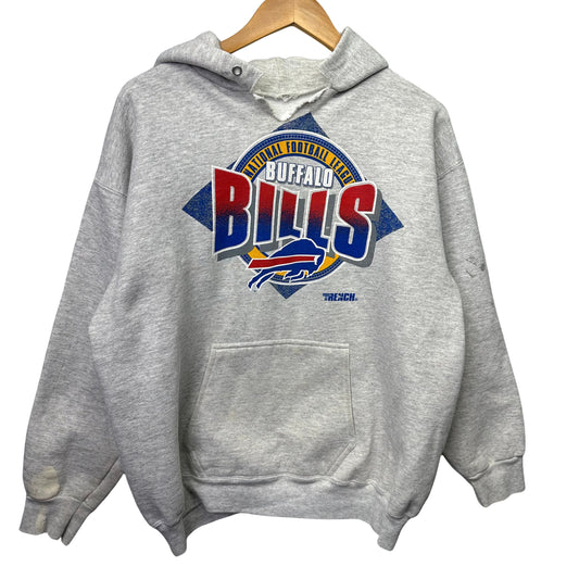 Vintage Buffalo Bills Hoodie Sweatshirt Large