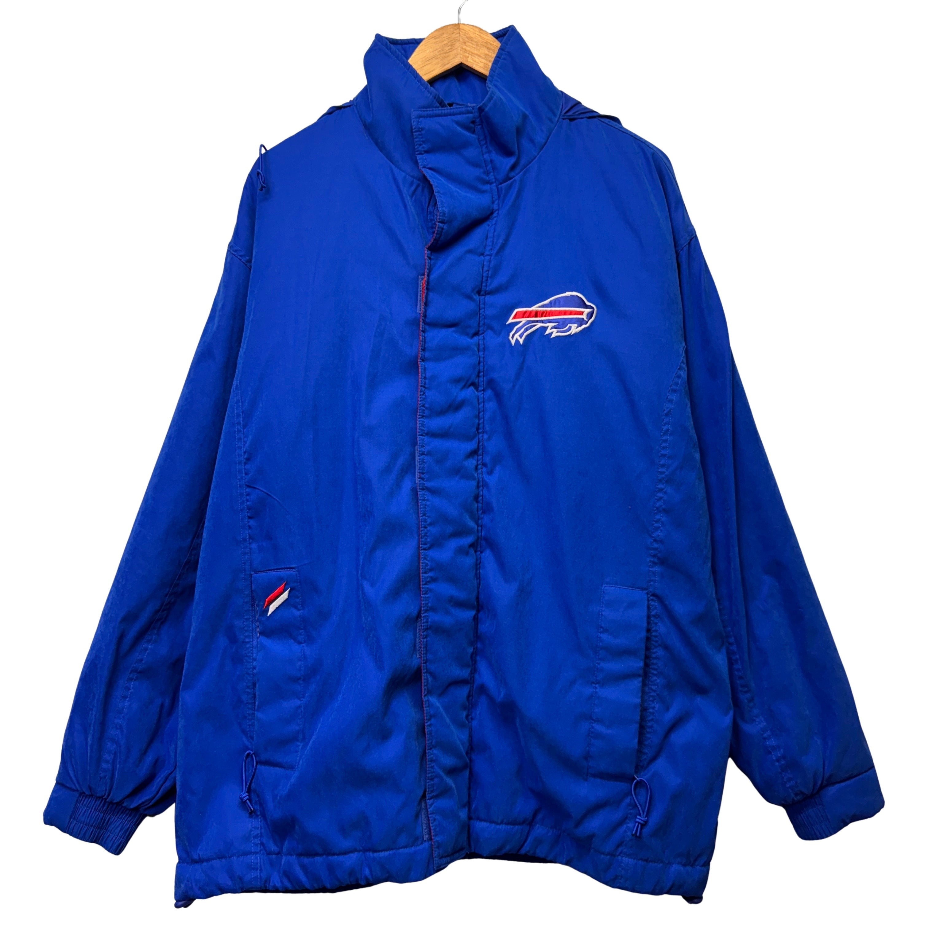 Vintage Buffalo Bills Zip Up Puffer Jacket Large