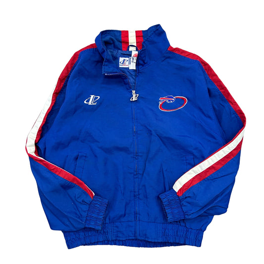 Vintage Buffalo Bills Logo Athletic Windbreaker Jacket Large