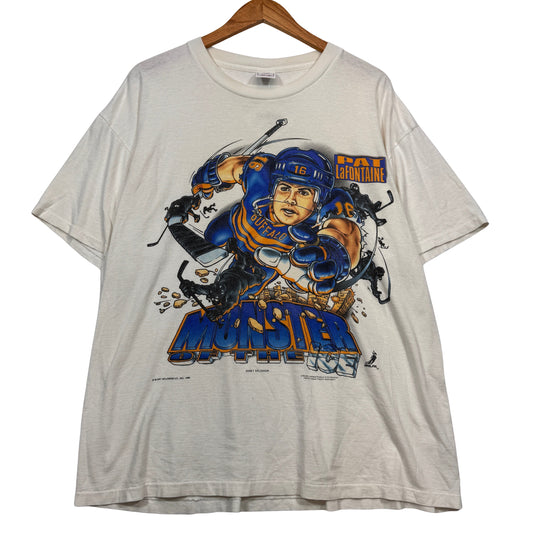 Vintage Buffalo Sabres Pat LaFontaine Caricature Shirt XL