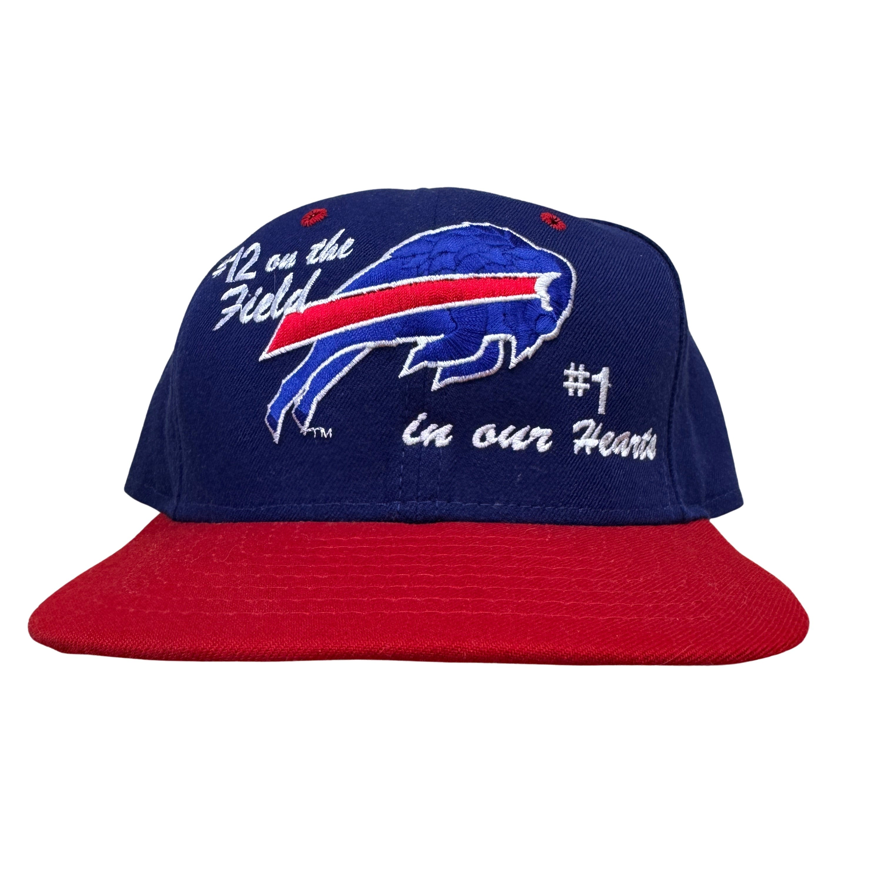 Vintage Buffalo Bills #12 Kelly Snapback Hat