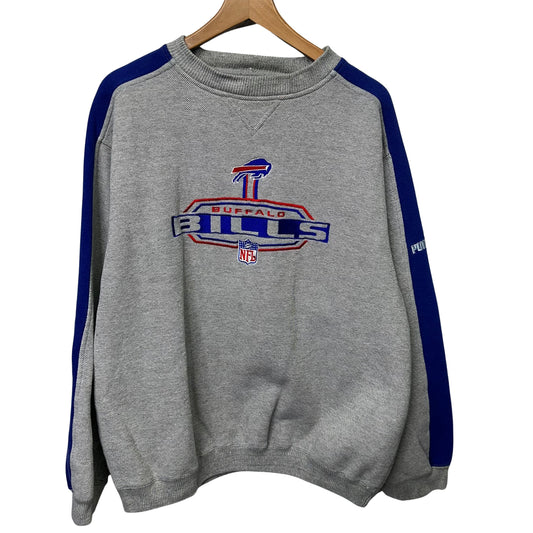 Vintage Buffalo Bills Embroidered Crewneck Sweatshirt Large