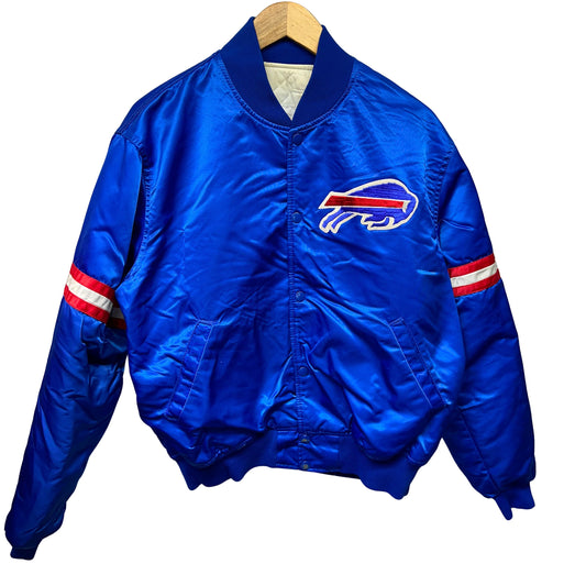 Vintage Buffalo Bills Starter Satin Bomber Jacket Large