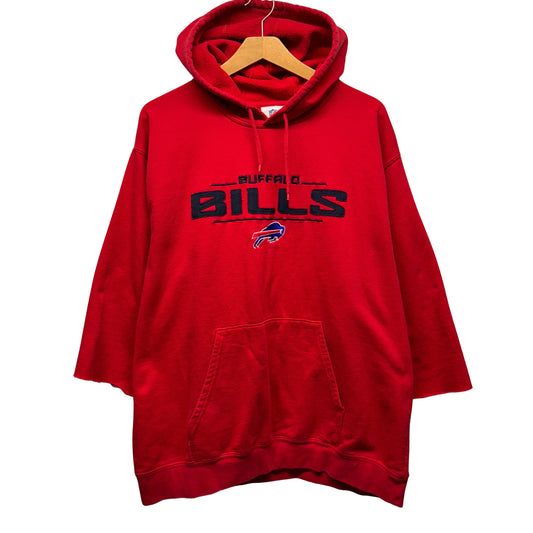 Vintage Buffalo Bills Chopped Hoodie Sweatshirt XL