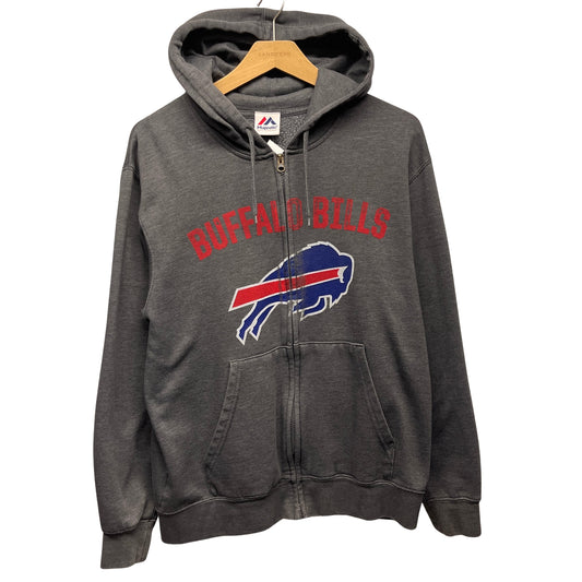 Buffalo Bills Y2K Zip Up Hoodie Sweatshirt Medium