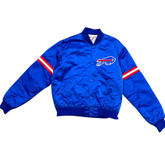 Vintage Buffalo Bills Starter Satin Bomber Jacket Large