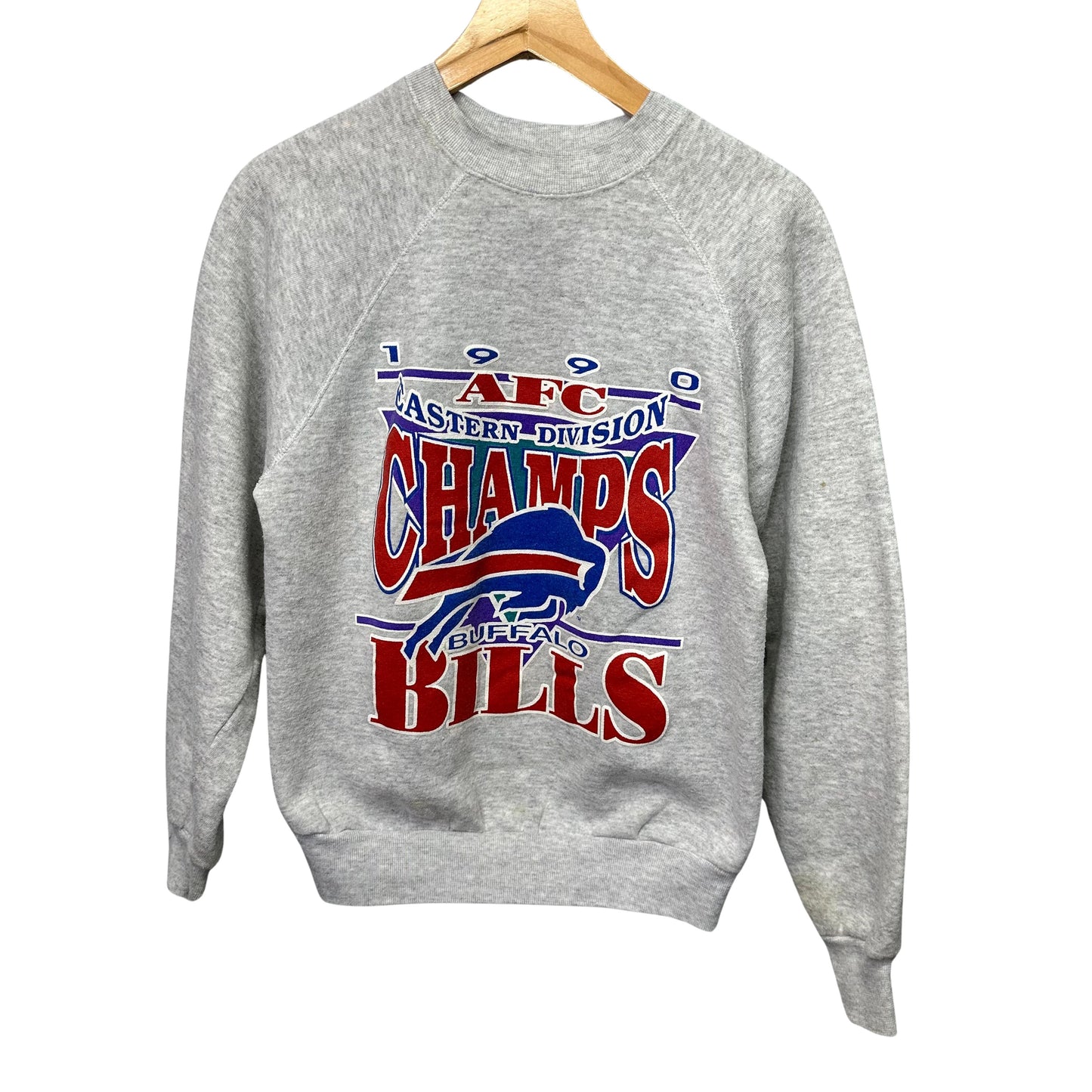 Vintage Buffalo Bills 1990 Division Champs Crewneck Sweatshirt Smalll