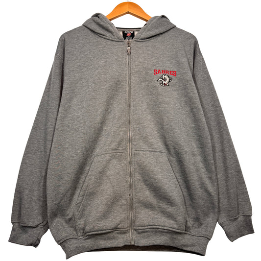 Vintage Buffalo Sabres Zip Up Hoodie Sweatshirt Medium