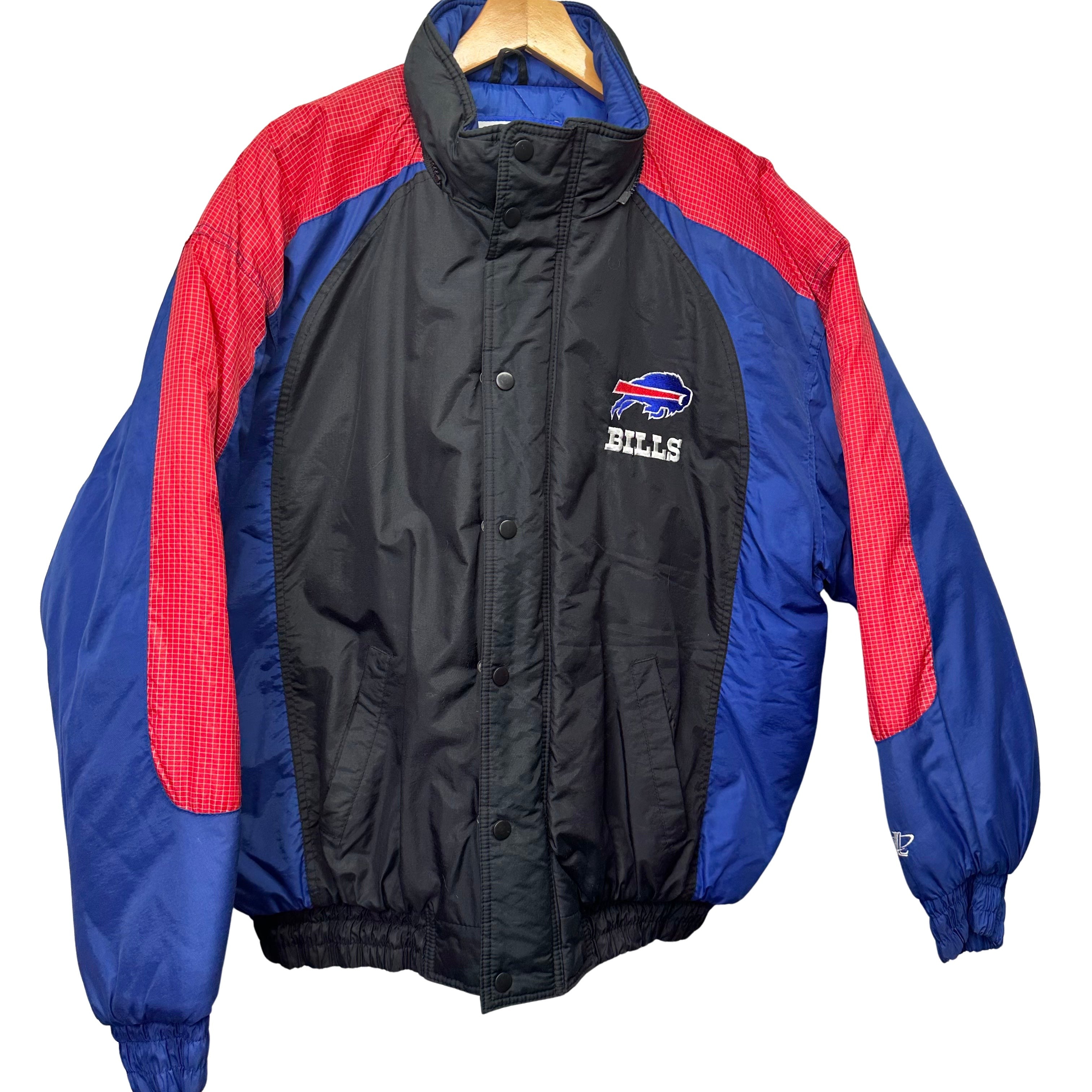 Vintage Buffalo Bills Colorblock Puffer Jacket XL