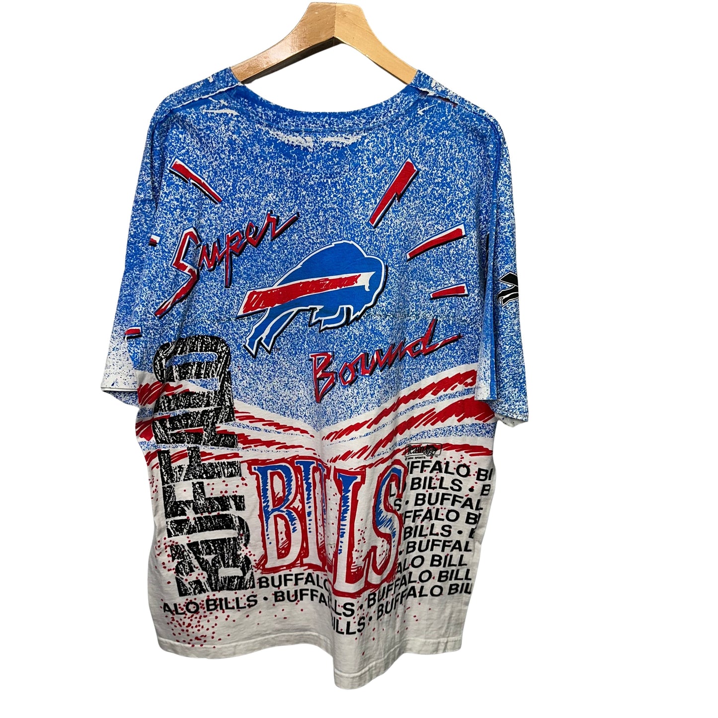 Vintage Buffalo Bills Magic Johnson Allover Print Shirt Large-XL
