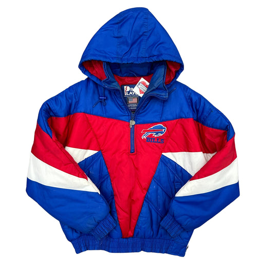 Vintage Buffalo Bills Pro Player Pullover Puffer Jacket Medium