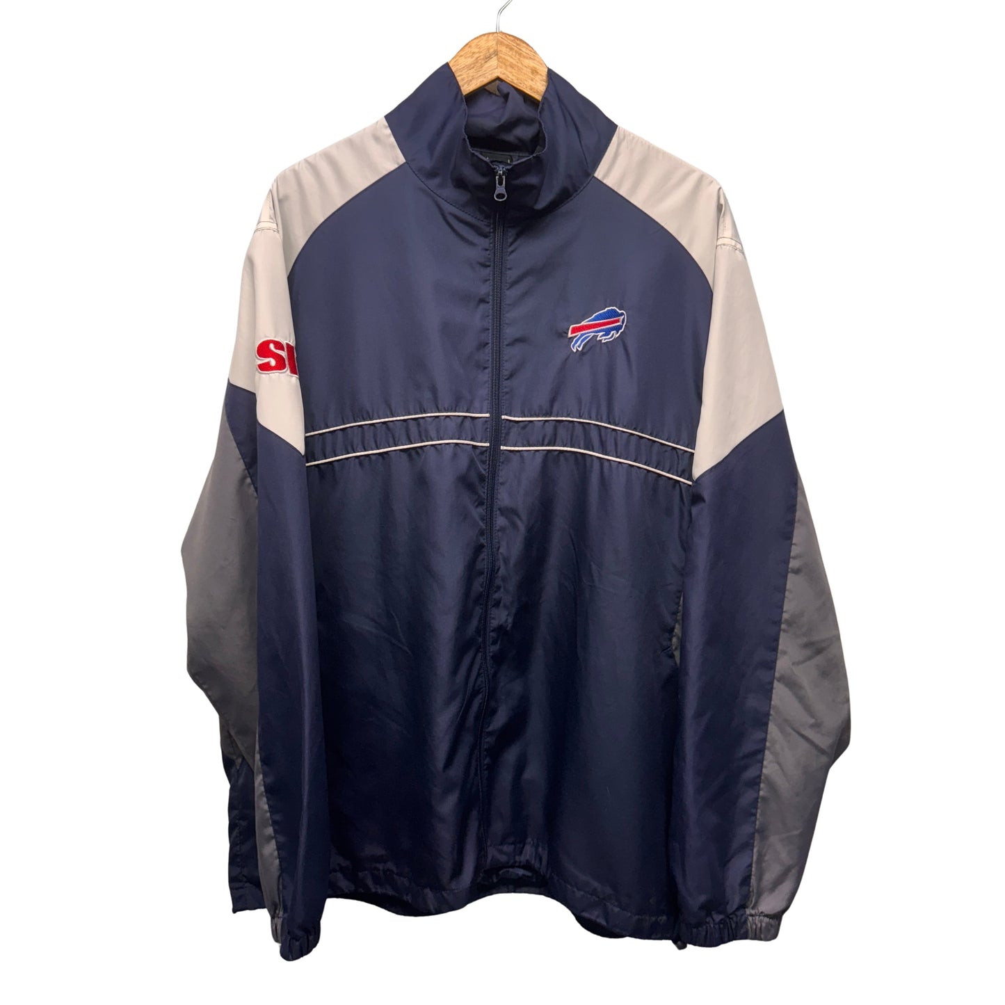 Vintage Buffalo Bills Sports Illustrated Zip Up Windbreaker Jacket XL