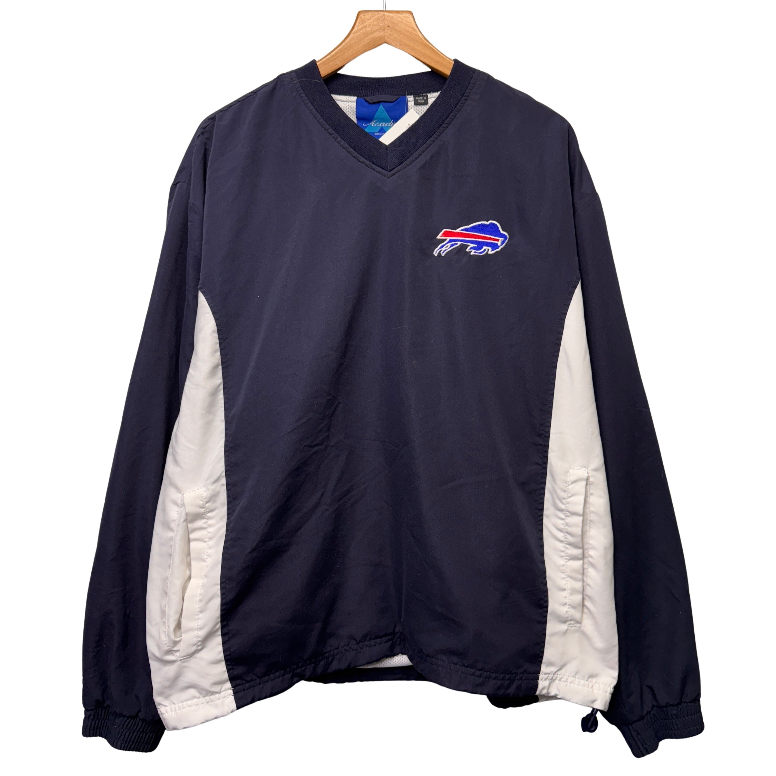 Vintage Buffalo Bills Pullover Windbreaker Jacket Medium