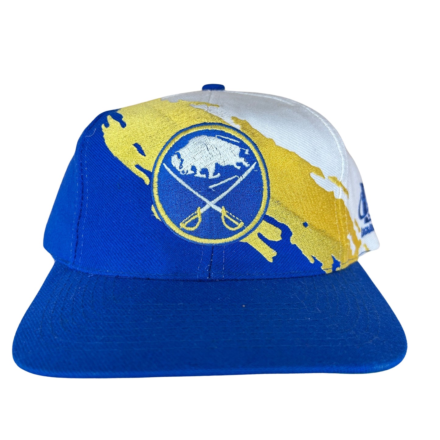 Vintage Buffalo Sabres Logo Athletic Splash SnapBack Hat