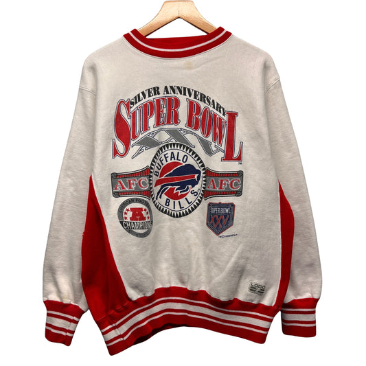 Vintage Buffalo Bills Super Bowl XXV Crewneck Sweatshirt Large