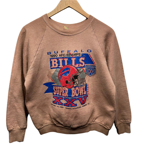 Vintage Buffalo Bills Overdyed Super Bowl Crewneck Sweatshirt Small