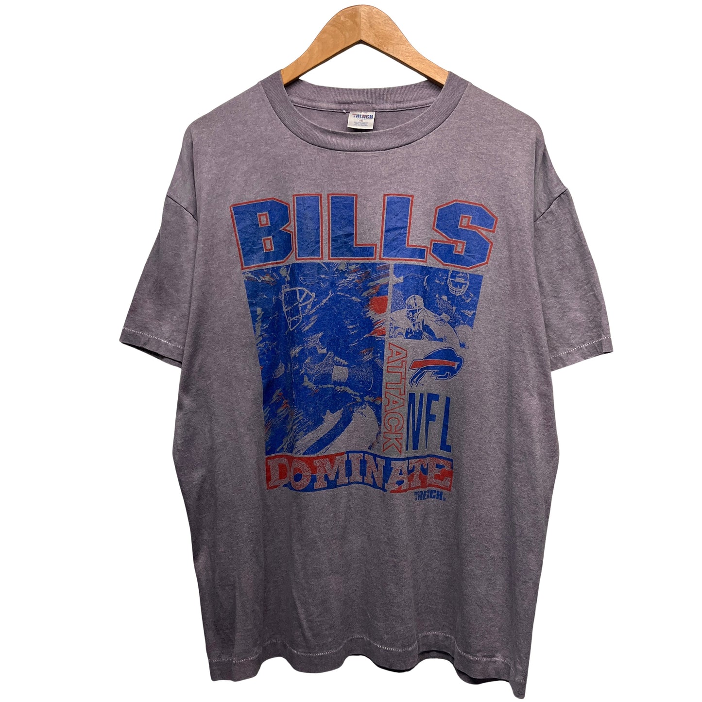 Vintage Buffalo Bills Overdyed Purple Shirt XL