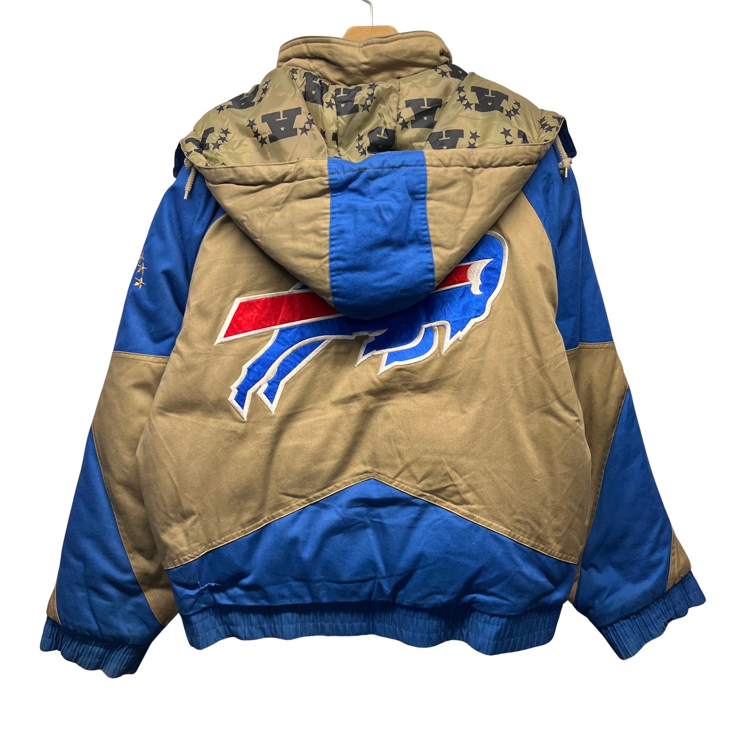 Vintage Buffalo Bills Earthtone Puffer Jacket Large