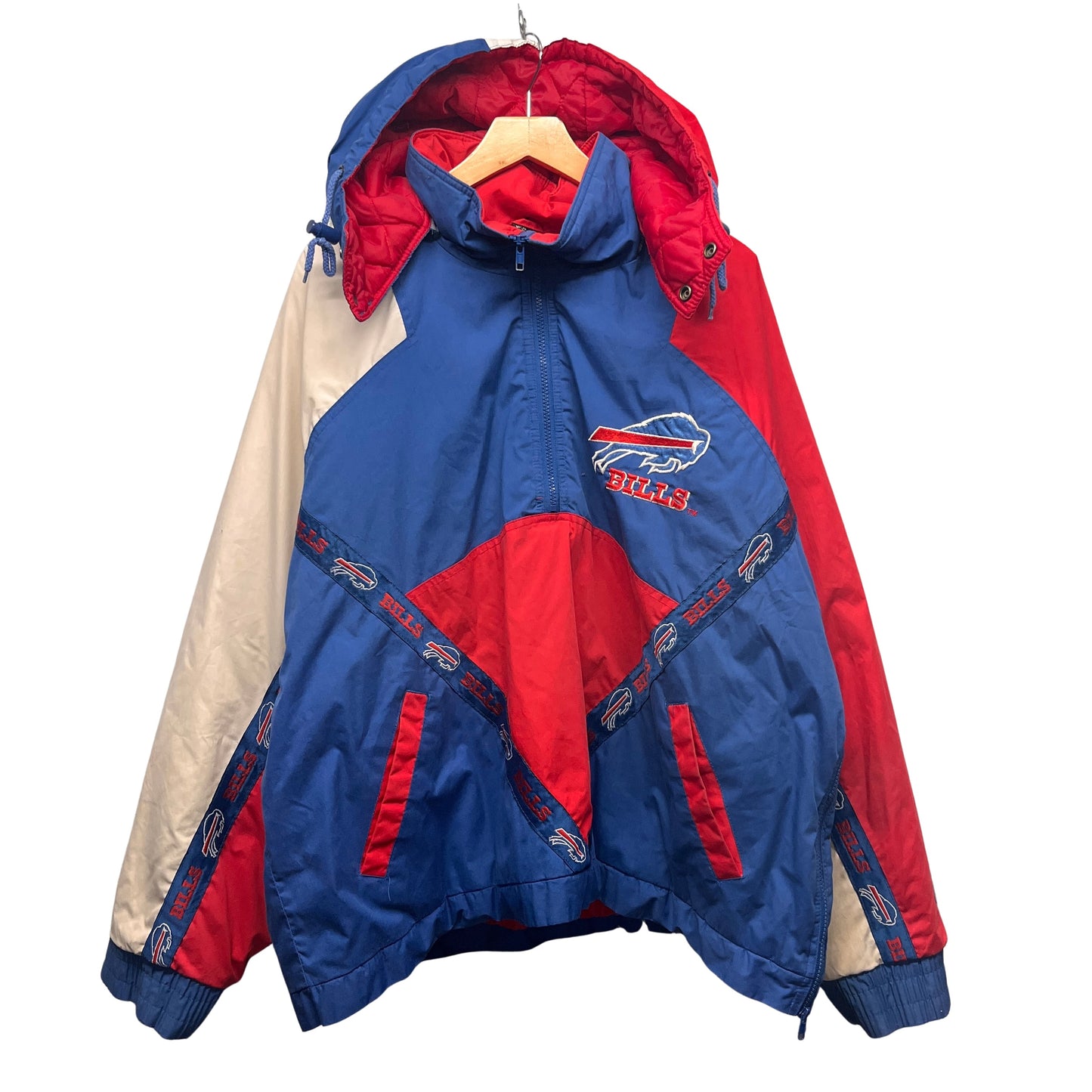 Vintage Buffalo Bills 1/2 ZipPullover Jacket XXL