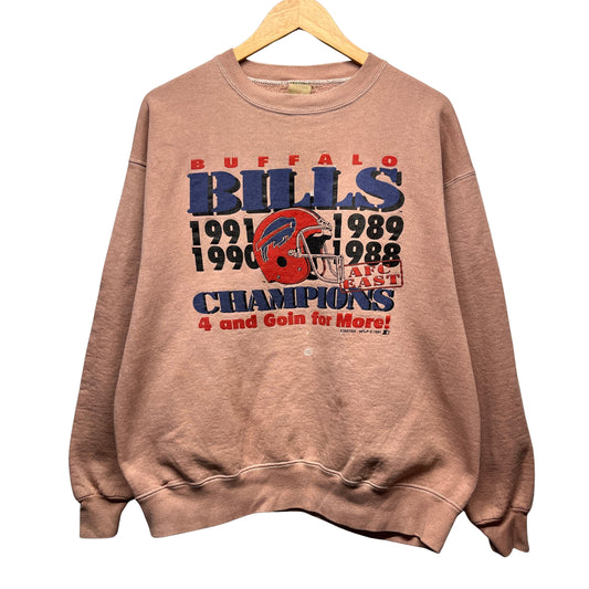 Vintage Buffalo Bills Overdyed AFC East Champions Crewneck Sweatshirt XL