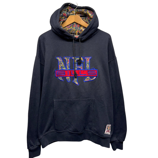 Vintage Buffalo Bills Paisley Hoodie Sweatshirt Large