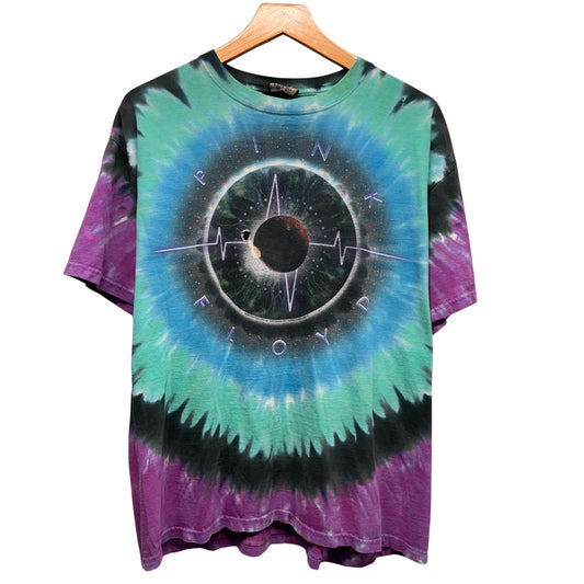 Vintage Y2K Pink Floyd Tie Dye Shirt Large