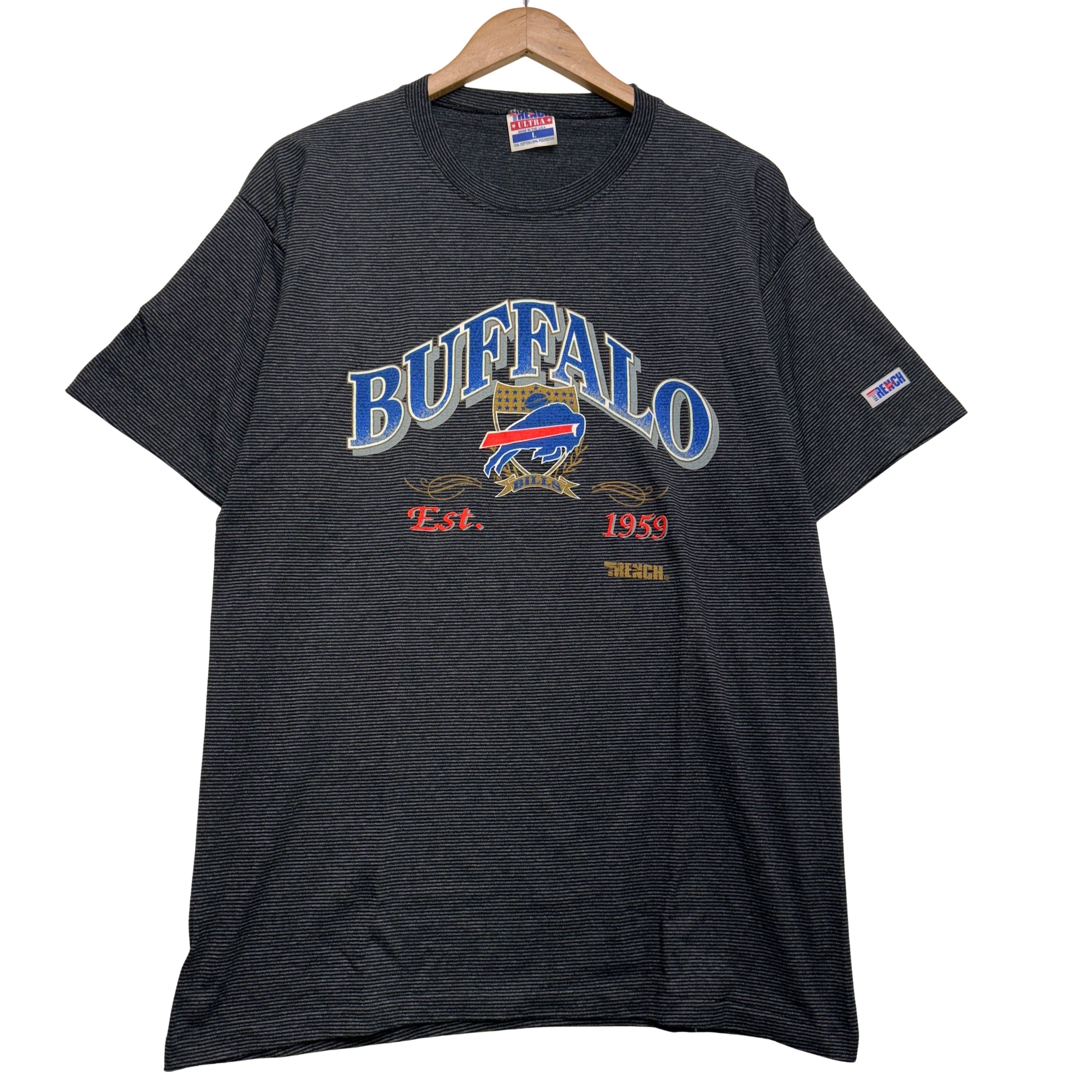 Vintage Buffalo Bills Striped Shirt Large