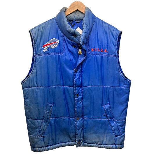 Vintage Buffalo Bills Puffer Vest Jacket XL