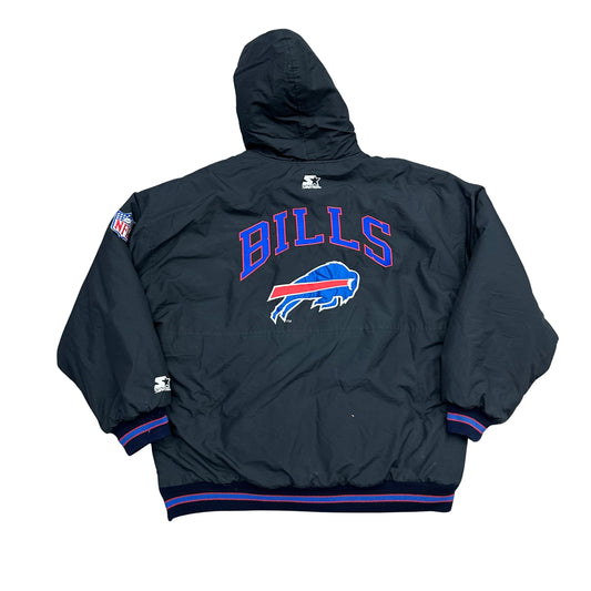 Vintage Buffalo Bills Starter  Puffer Jacket 2XL XXL