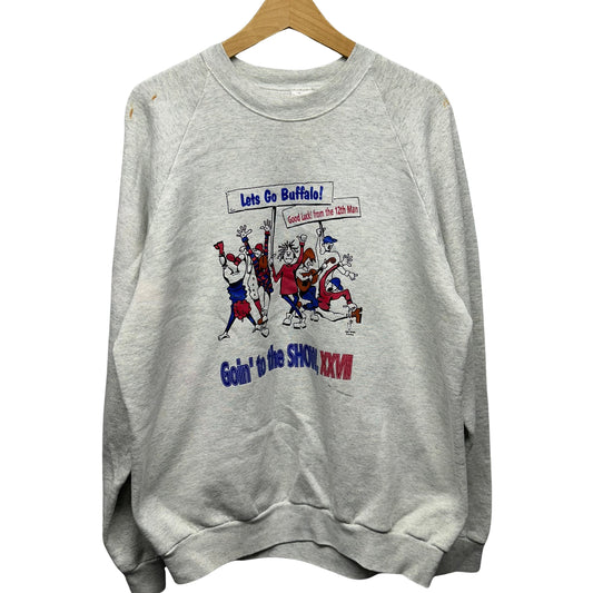 Vintage Buffalo Bills Super Bowl Crewneck Sweatshirt XL