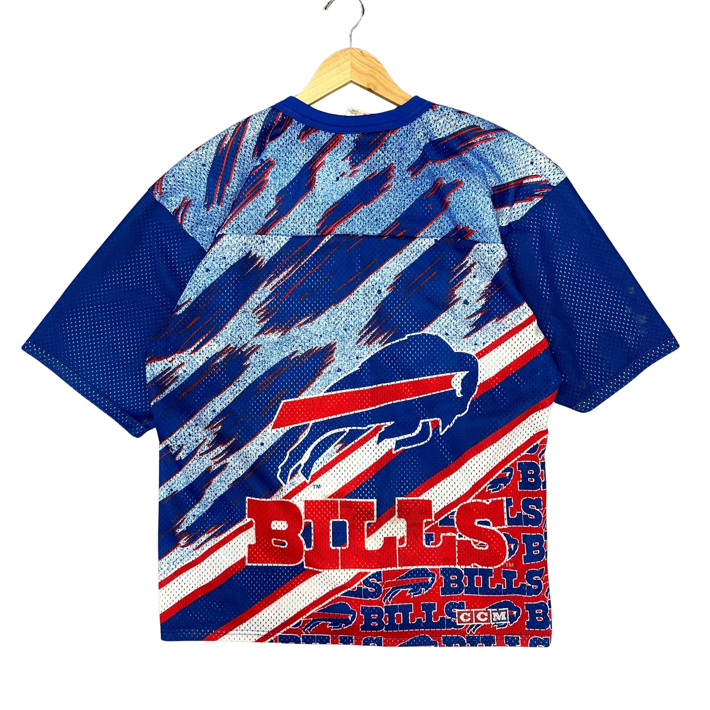 Vintage Buffalo Bills All Over Print Jersey Shirt XL
