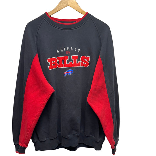 Vintage Buffalo Bills Color Block Crewneck Sweatshirt XL